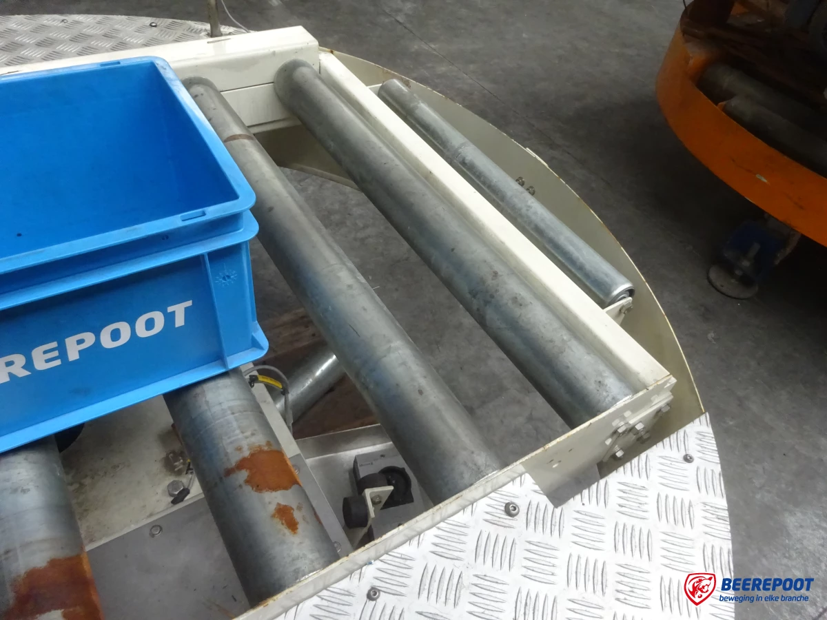 Roterende rollenbaanwissel